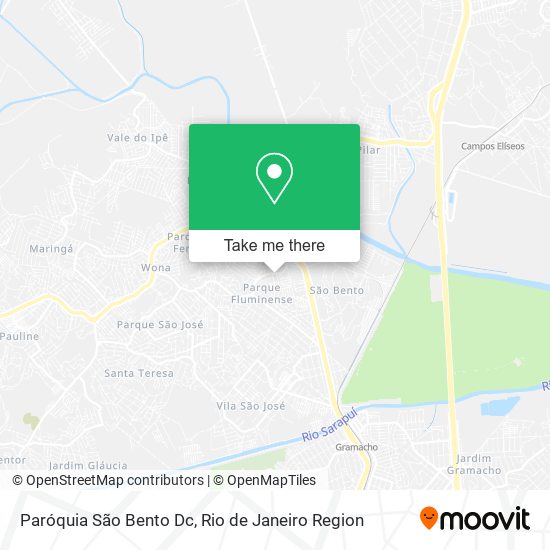 Paróquia São Bento Dc map