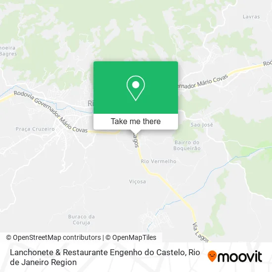 Lanchonete & Restaurante Engenho do Castelo map