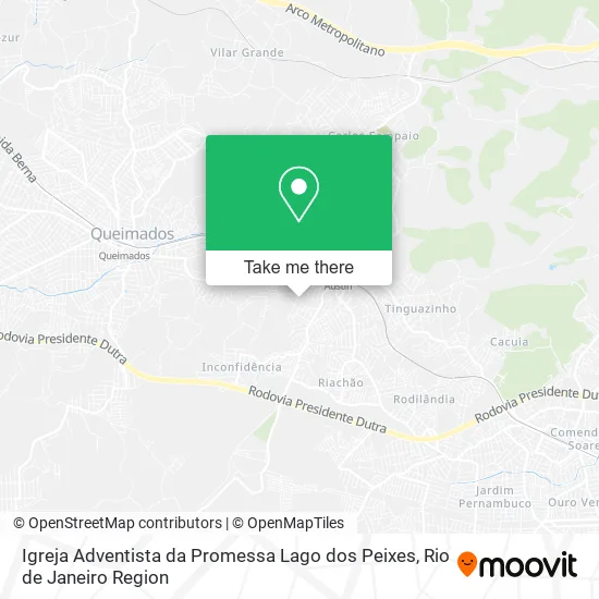 Igreja Adventista da Promessa Lago dos Peixes map
