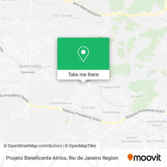 Projeto Beneficente Atrios map