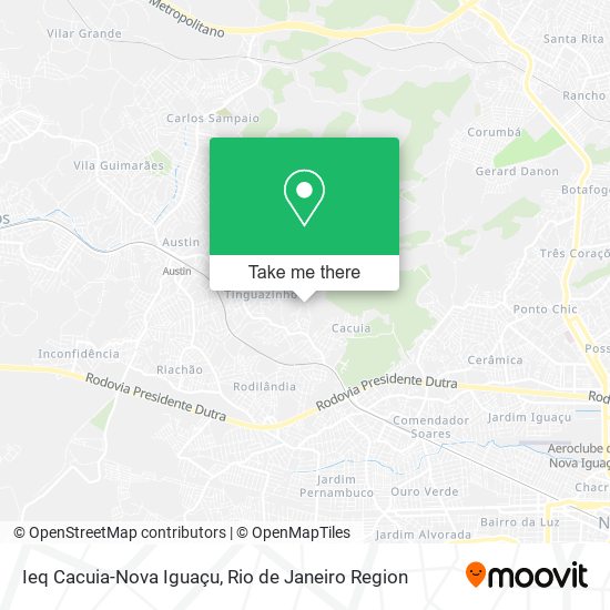 Ieq Cacuia-Nova Iguaçu map