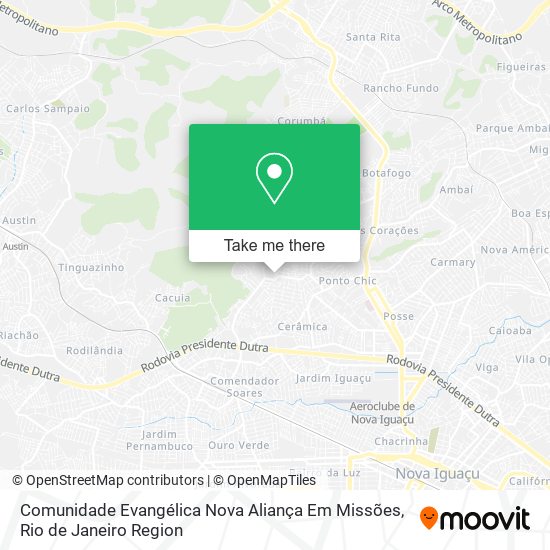 Comunidade Evangélica Nova Aliança Em Missões map