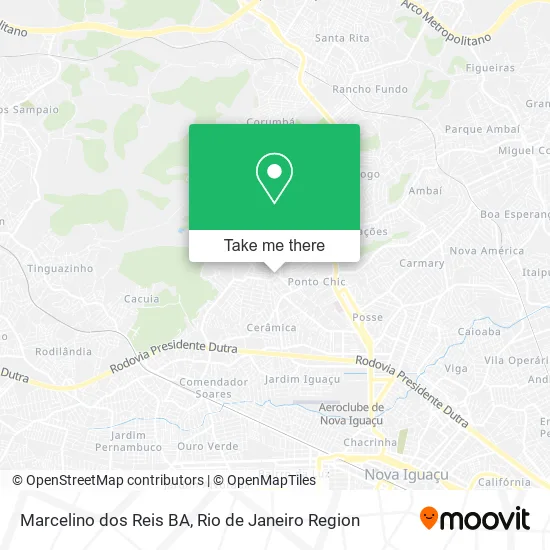 Marcelino dos Reis BA map