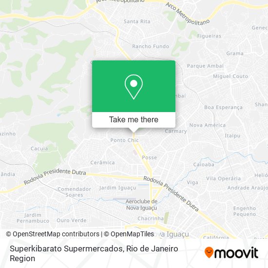 Superkibarato Supermercados map
