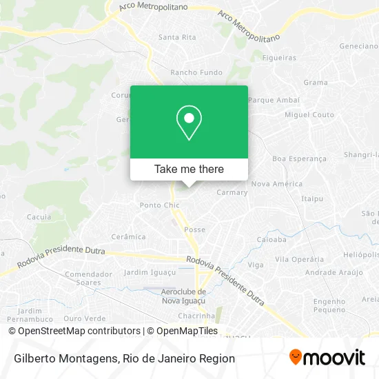 Gilberto Montagens map