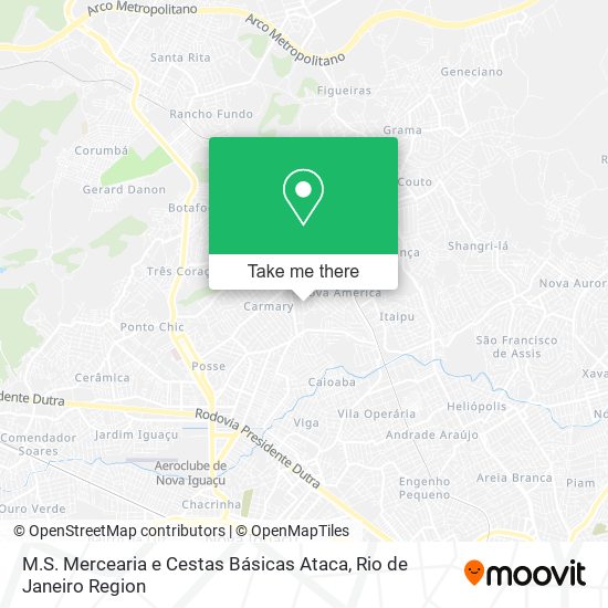 M.S. Mercearia e Cestas Básicas Ataca map