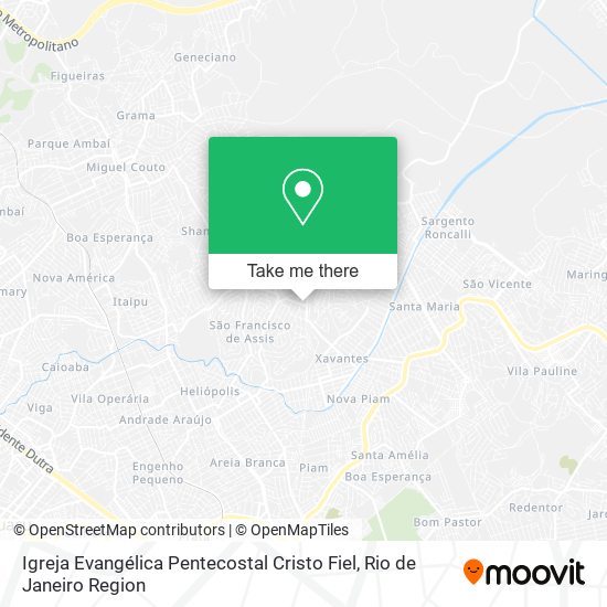 Igreja Evangélica Pentecostal Cristo Fiel map