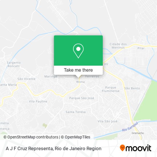 A J F Cruz Representa map