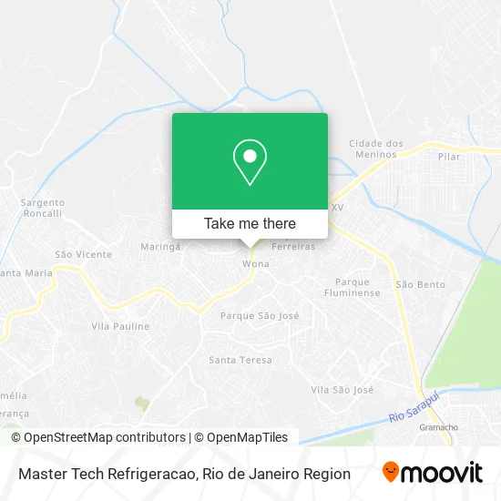 Master Tech Refrigeracao map