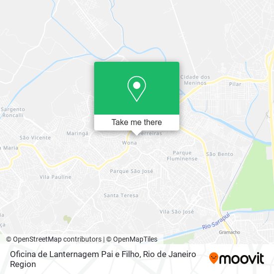 Oficina de Lanternagem Pai e Filho map