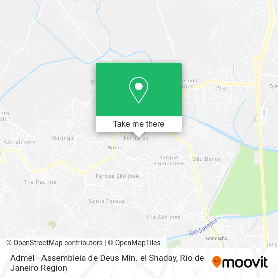 Admel - Assembleia de Deus Min. el Shaday map