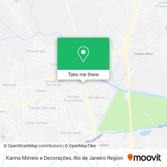 Mapa Karina Móveis e Decorações