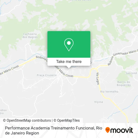 Performance Academia Treinamento Funcional map
