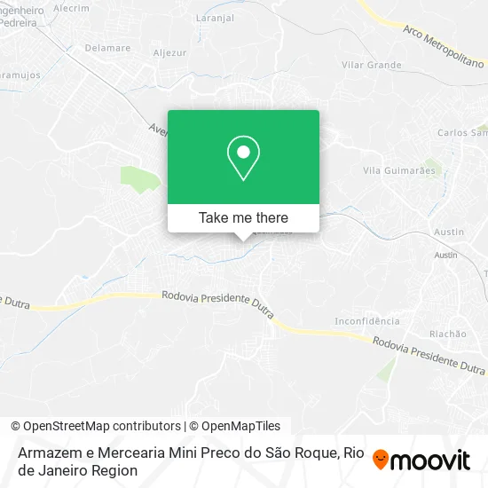 Armazem e Mercearia Mini Preco do São Roque map