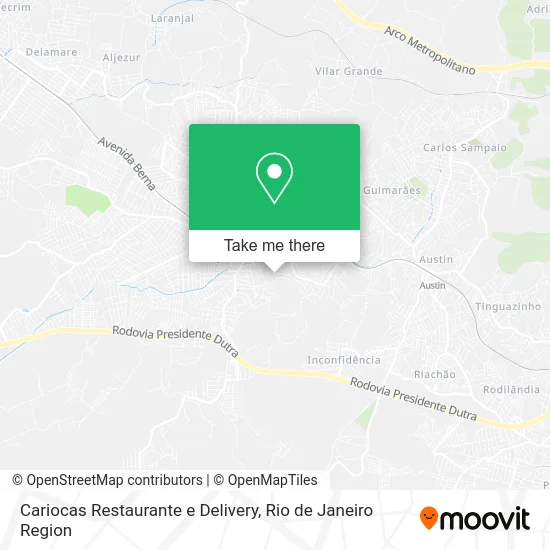 Cariocas Restaurante e Delivery map