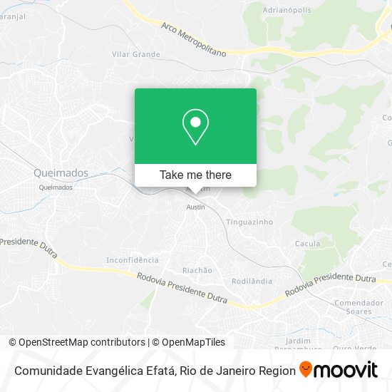 Comunidade Evangélica Efatá map