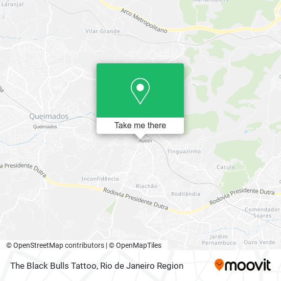 The Black Bulls Tattoo map