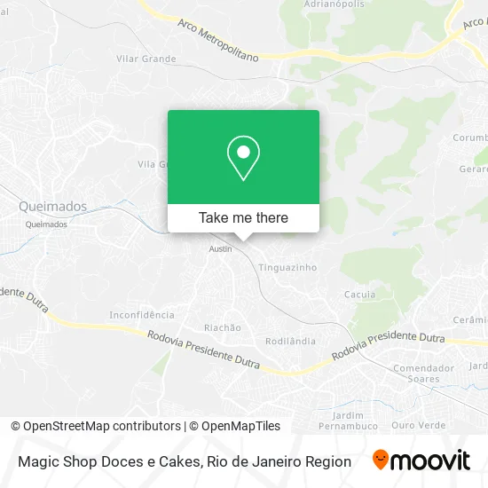 Magic Shop Doces e Cakes map