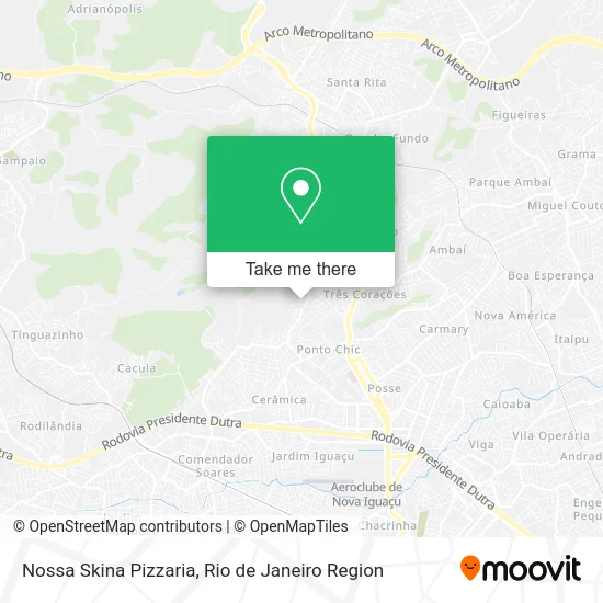 Nossa Skina Pizzaria map