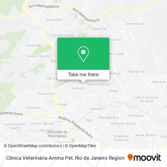 Clínica Veterinária Amma Pet map