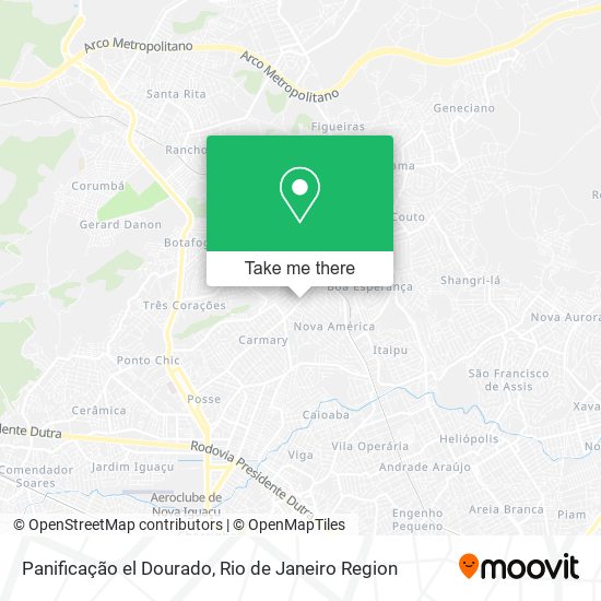 Panificação el Dourado map