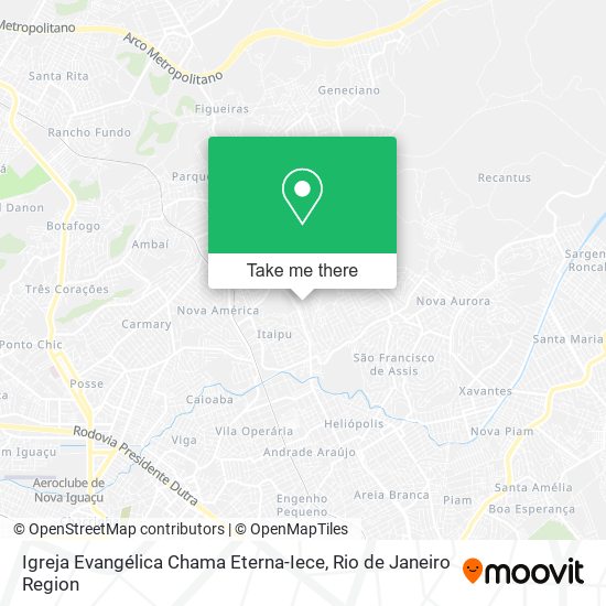 Igreja Evangélica Chama Eterna-Iece map