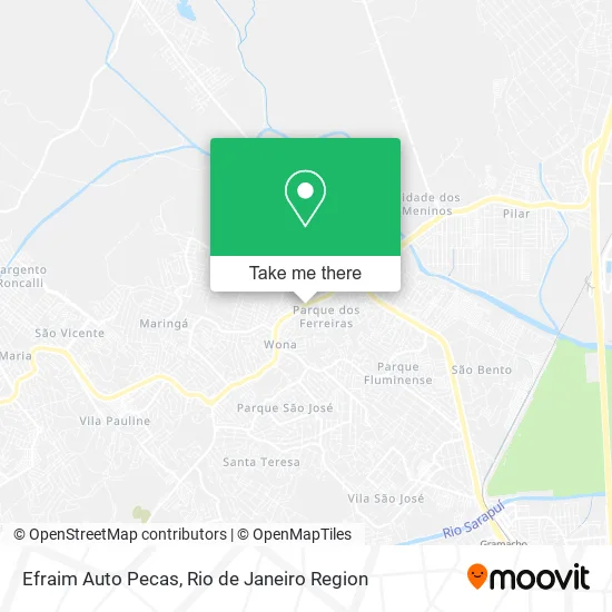 Efraim Auto Pecas map