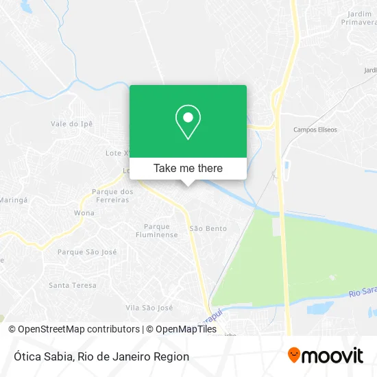 Ótica Sabia map