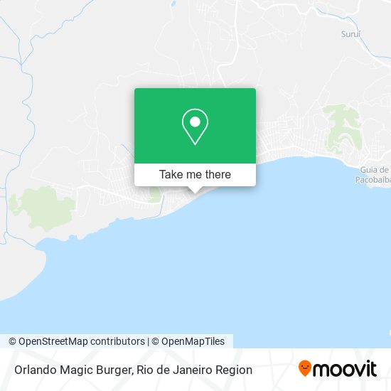 Mapa Orlando Magic Burger