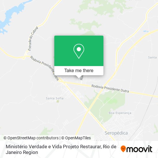 Ministério Verdade e Vida Projeto Restaurar map