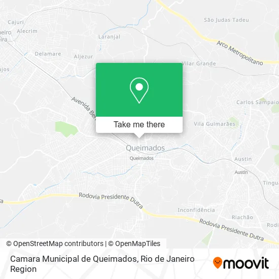 Camara Municipal de Queimados map