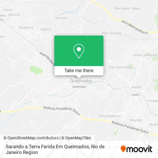 Sarando a Terra Ferida Em Queimados map