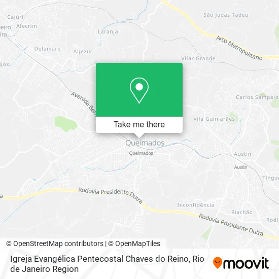 Igreja Evangélica Pentecostal Chaves do Reino map