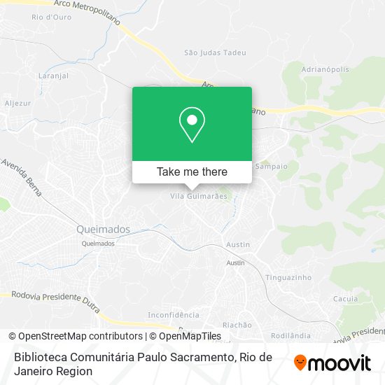 Biblioteca Comunitária Paulo Sacramento map