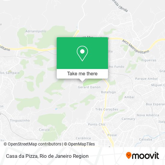 Mapa Casa da Pizza