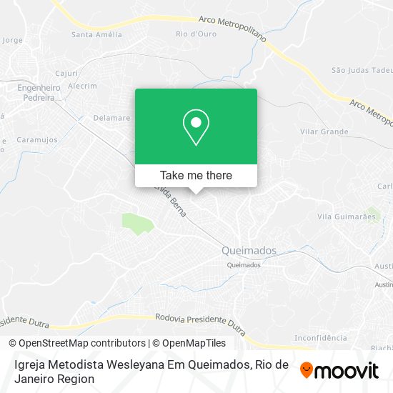 Igreja Metodista Wesleyana Em Queimados map