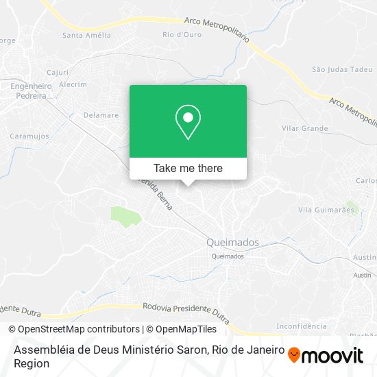 Mapa Assembléia de Deus Ministério Saron