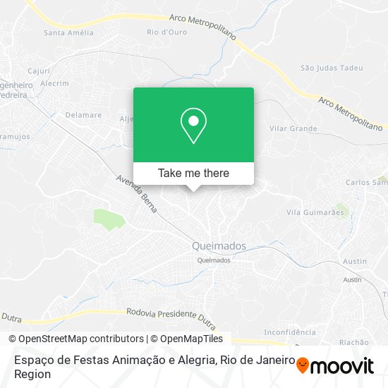 Espaço de Festas Animação e Alegria map