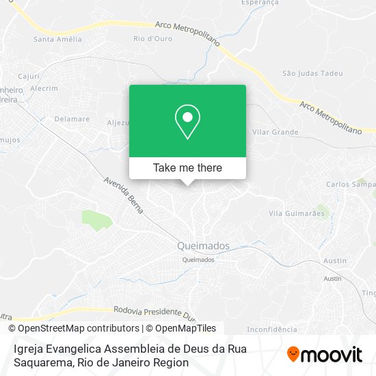 Mapa Igreja Evangelica Assembleia de Deus da Rua Saquarema