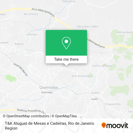 T&K Aluguel de Mesas e Cadeiras map
