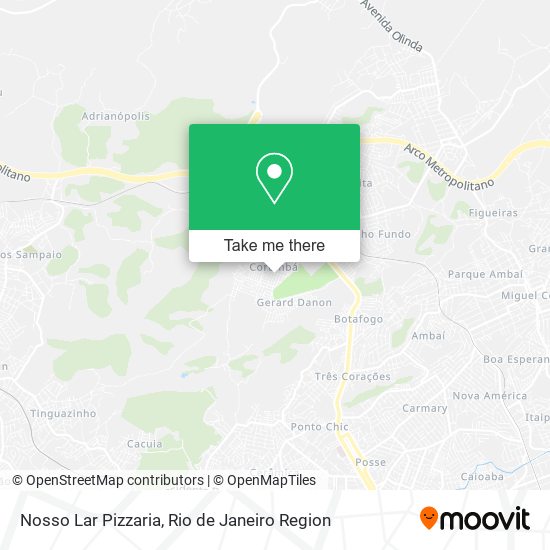 Mapa Nosso Lar Pizzaria