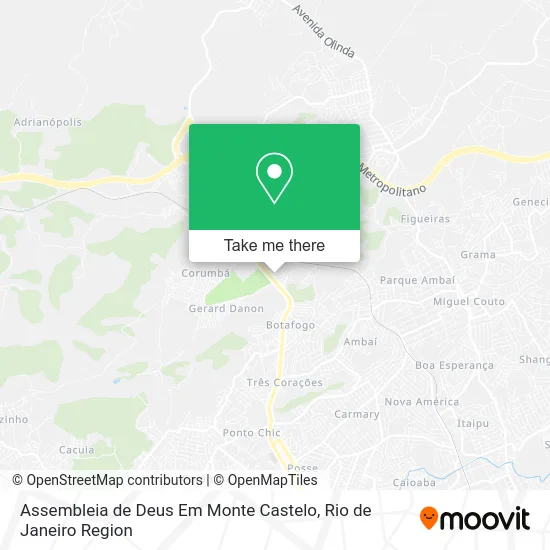 Assembleia de Deus Em Monte Castelo map