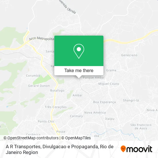 A R Transportes, Divulgacao e Propaganda map