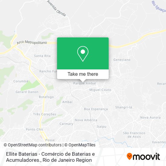 Ellite Baterias - Comércio de Baterias e Acumuladores. map