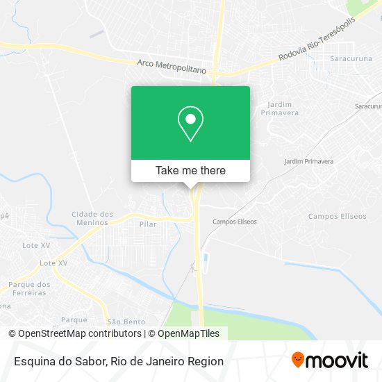 Mapa Esquina do Sabor