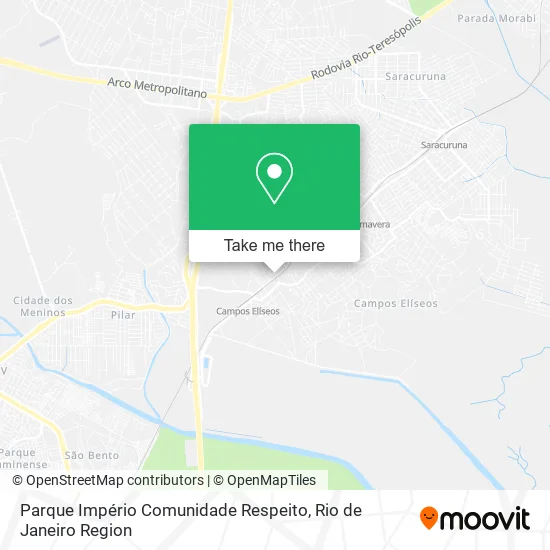 Parque Império Comunidade Respeito map