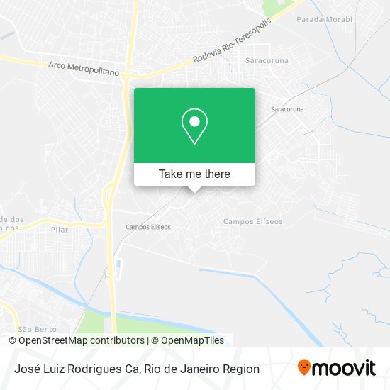 José Luiz Rodrigues Ca map