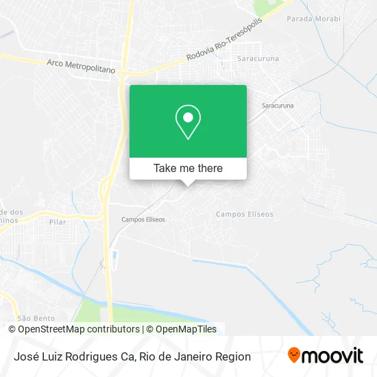 José Luiz Rodrigues Ca map
