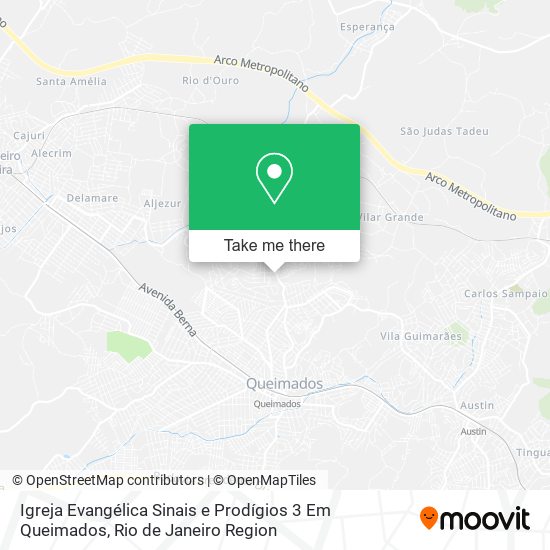 Mapa Igreja Evangélica Sinais e Prodígios 3 Em Queimados