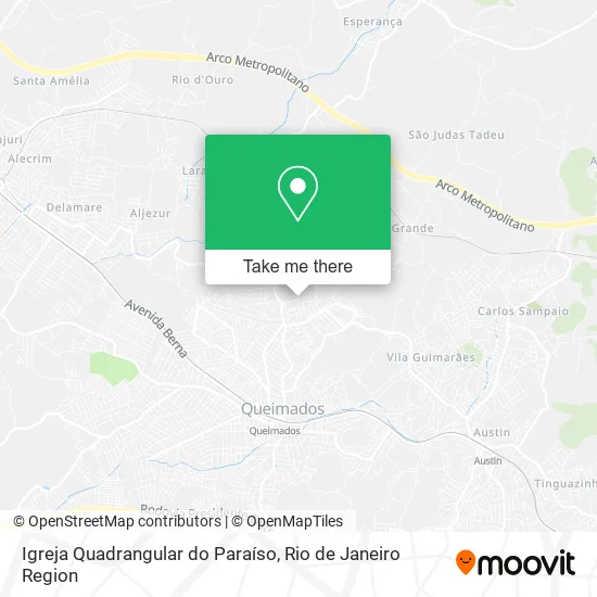 Igreja Quadrangular do Paraíso map